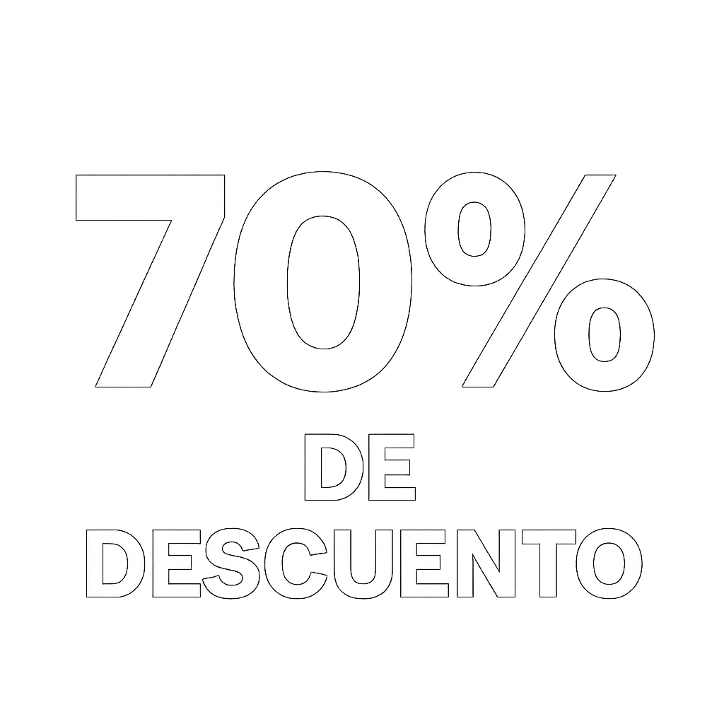 70% de descuento